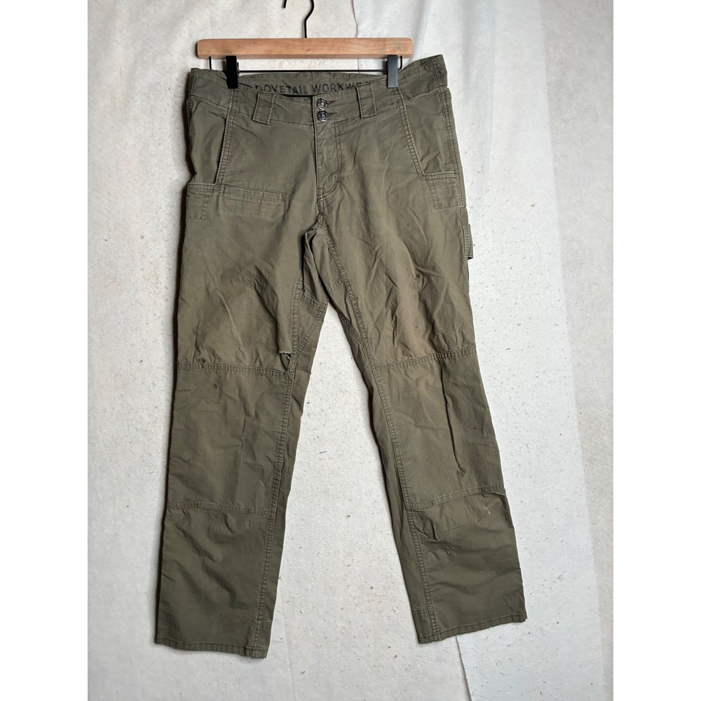 Dovetail Workwear Day Construct Ripstop Utility Pants Womens 10/32 Distressed